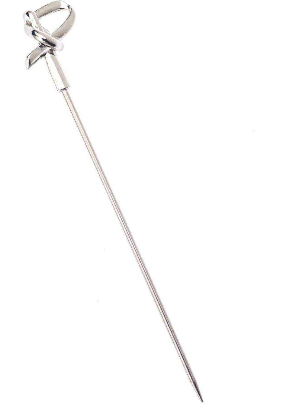 Bamboo Knot Cocktail Picks Set of 12 | Stainless Steel 4.5" Appetizer Skewers